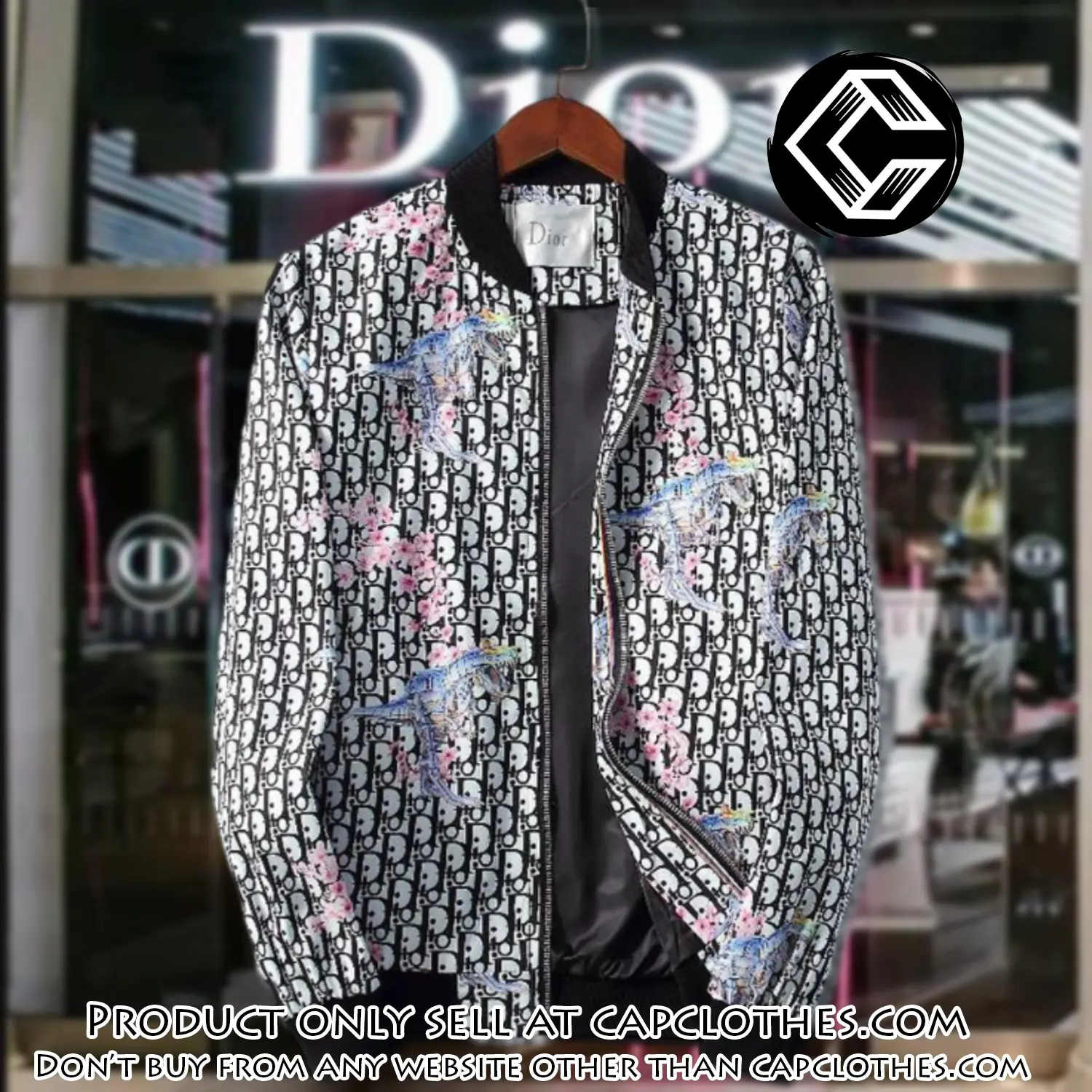 Dior luxury brand varsity zipper jacket vst1030 cc1514866